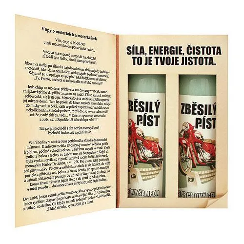 Kosmetická sada motorkář s vtipy