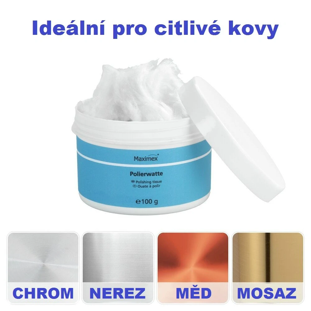 Leštící a čistící vata na motorku
