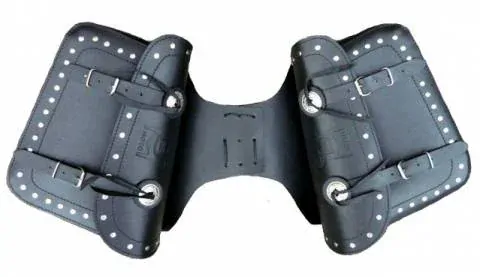 DIABLO MOTO I kožené brašny na motorku Chopper - 2x14 l