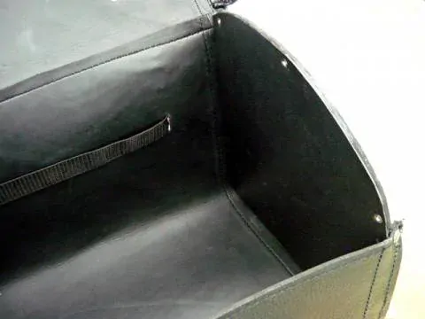 DIABLO MOTO kožený kufr na nosič motocyklu chopper