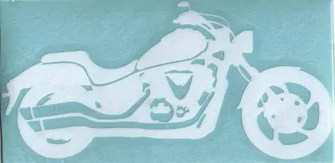 Samolepka motorkář na auto - chopper 1