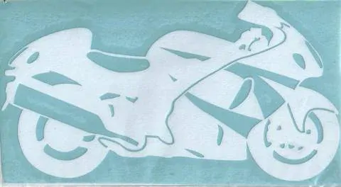 Samolepka motorkář na auto - silniční motorka 1