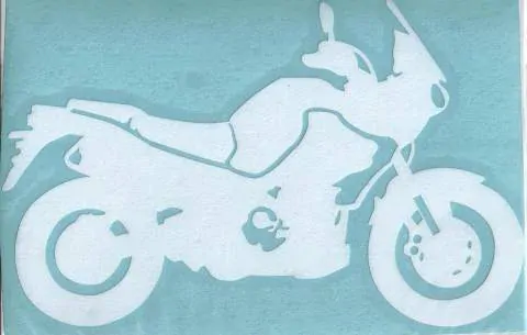 Samolepka motorkář na auto - cestovní enduro