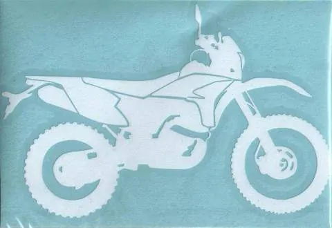 Samolepka motorkář na auto - enduro
