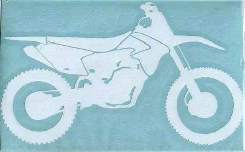 Samolepka motorkář na auto - MX cross