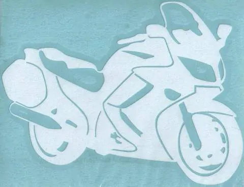 Samolepka motorkář na auto - cestovní moto