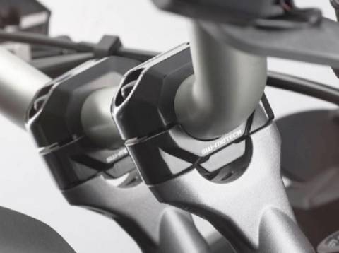 Zvýšení řidítek SW Motech pro 22 mm řidítka černá - 25 - 50mm