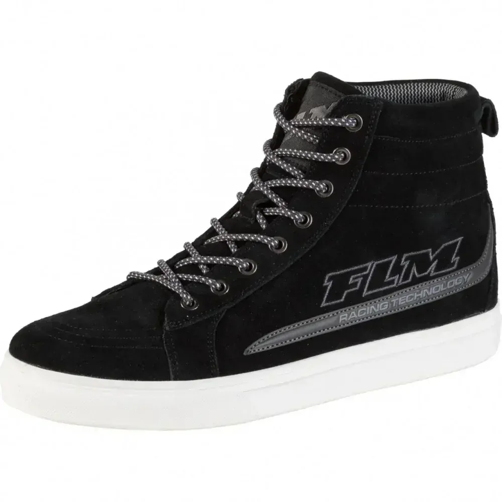 FLM boty na moto City černá až do velikosti 47