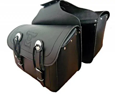 DIABLO MOTO II kožené brašny na motorku Chopper - 2x14 l