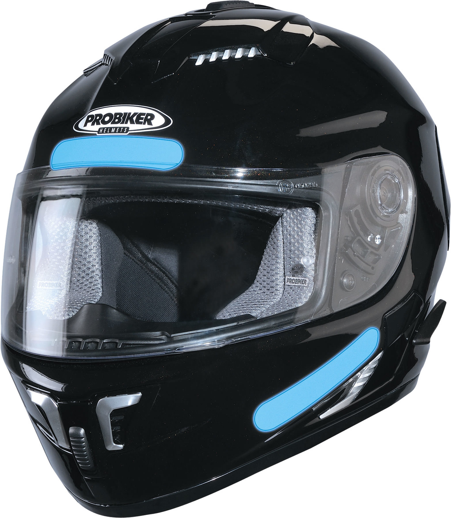 Reflexní samolepky na moto helmu do Francie – bezpečnostní nálepky