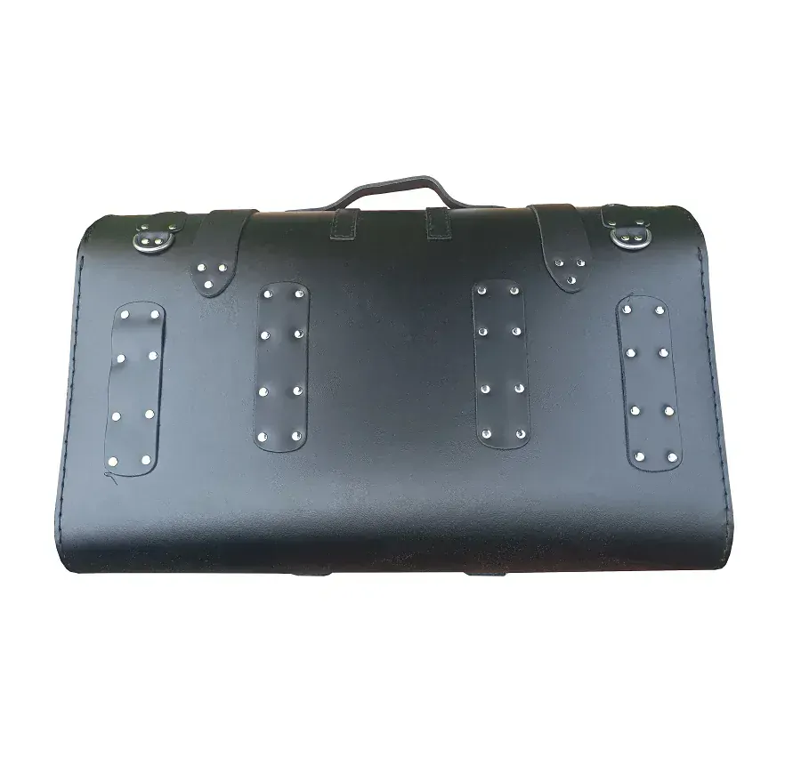 Diablo Moto kožený kufr se zámkem na nosič 