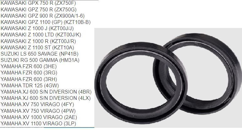 Simerinky do předních vidlic 38X50X8/9,5