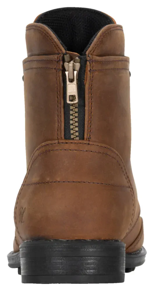 Kožené boty City na moto hnědá