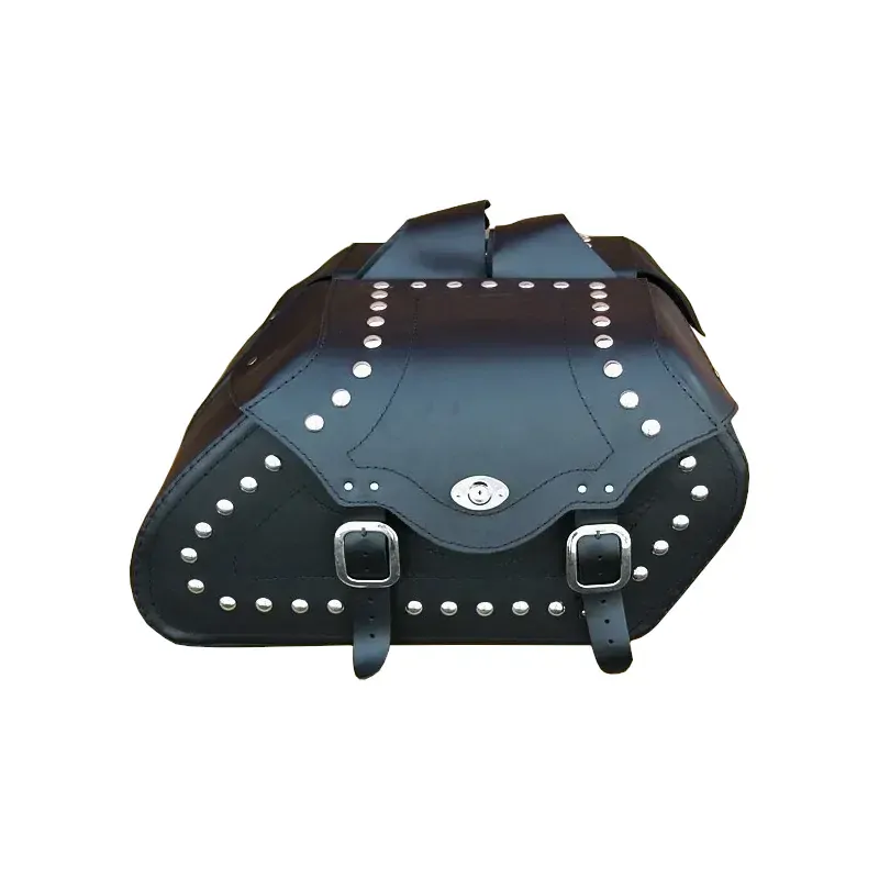 Kožené brašny s nýty na motorku 2x30 l