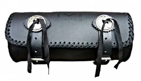 DIABLO MOTO rolka na moto chopper - obšitá kůží