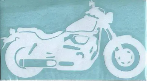 Samolepka motorkář na auto - chopper 2