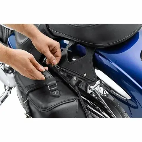 QBag Texas kožené brašny na motorku chopper 2x10 l