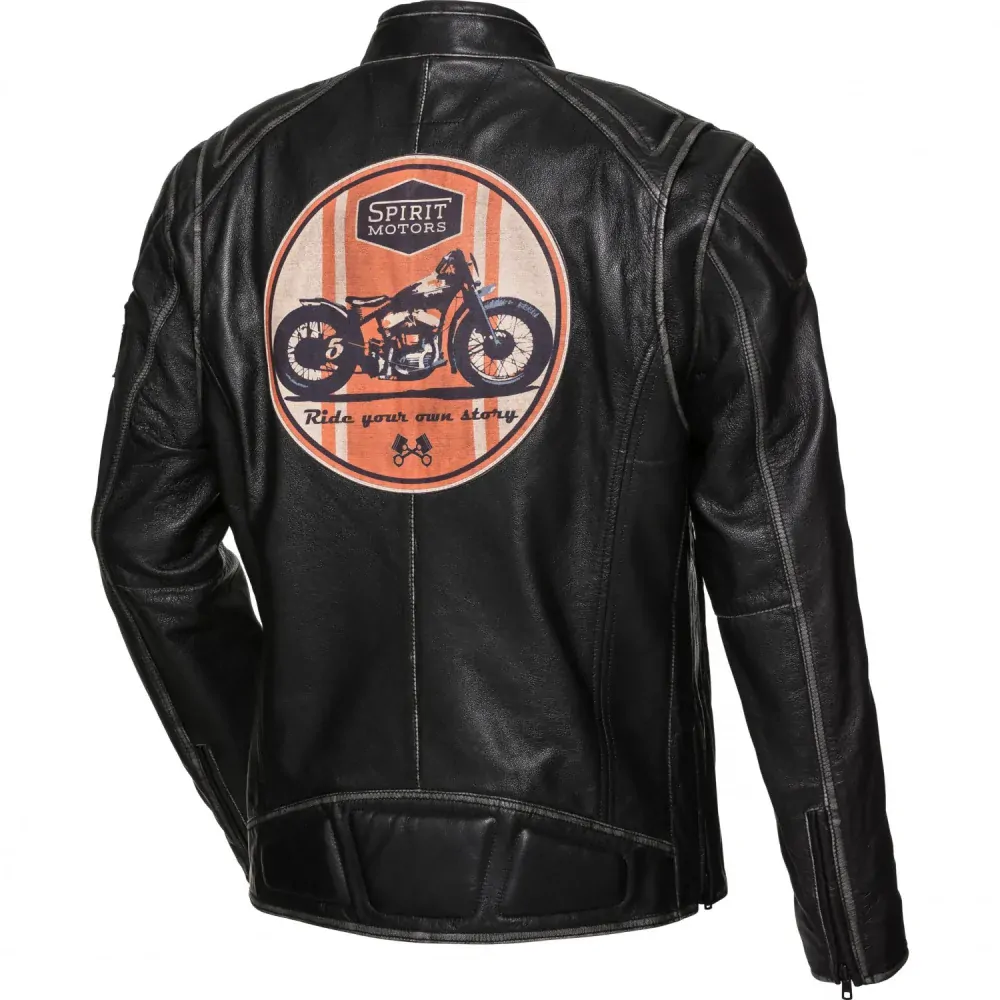 Kožená bunda na motorku chopper