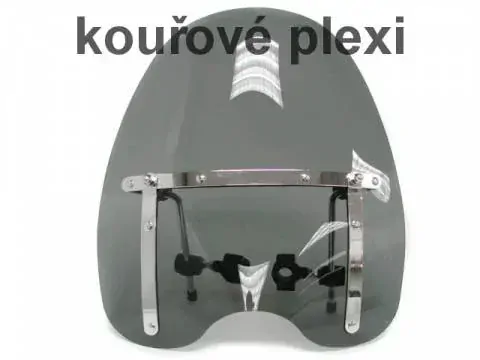 Universální plexi štít pro chopper kouřové