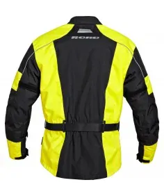 Road textilní bunda na motorku NEON s certifikací
