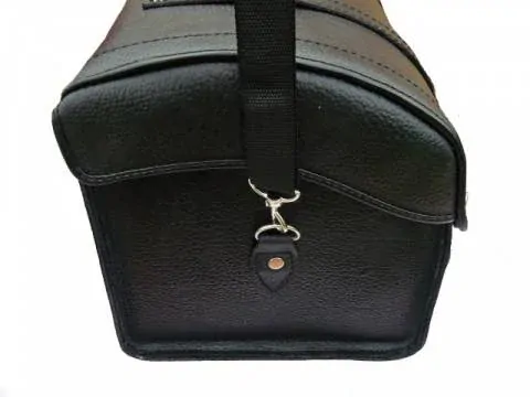 DIABLO MOTO kožený kufr na nosič motocyklu chopper