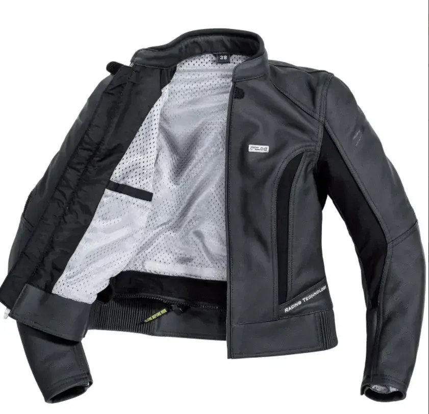 FLM dámská kožená sportovní bunda na motorku