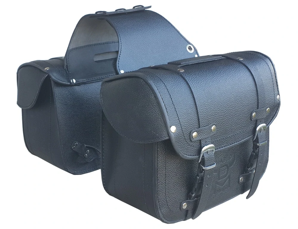 DIABLO MOTO  kožené brašny na motorku Chopper 2x20 l ZIP