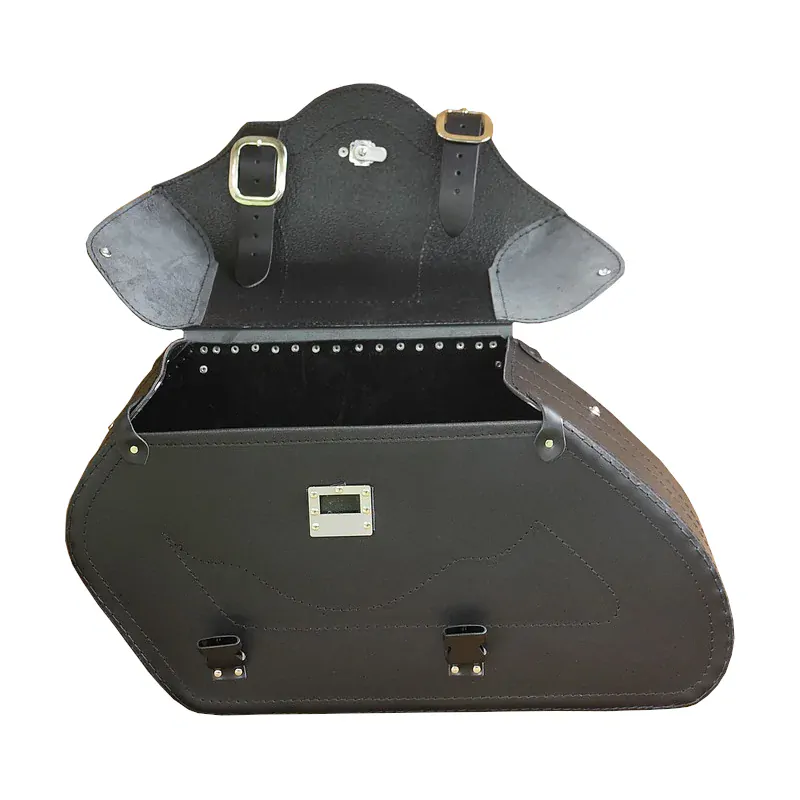 Kožené brašny se zámkem na motorku 2x30 l