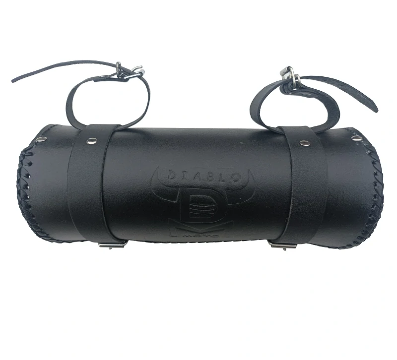 DIABLO MOTO rolka na motorku chopper - obšitá kůží