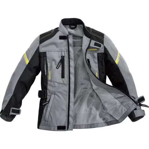 Dětská textilní bunda na motorku s chrániči