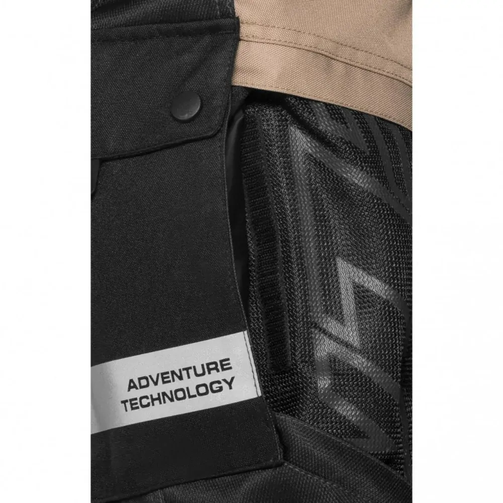 FLM Textilní kalhoty na motorku pískové