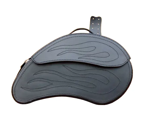 Kožené brašny na motorku chopper 2x23