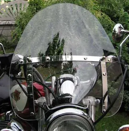 Universální plexi štít pro chopper kouřové