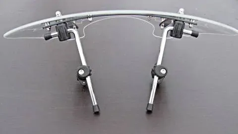 Plexi štít pro moto chopper Virago Drag Star Intruder Shadow VTX kouřové větší