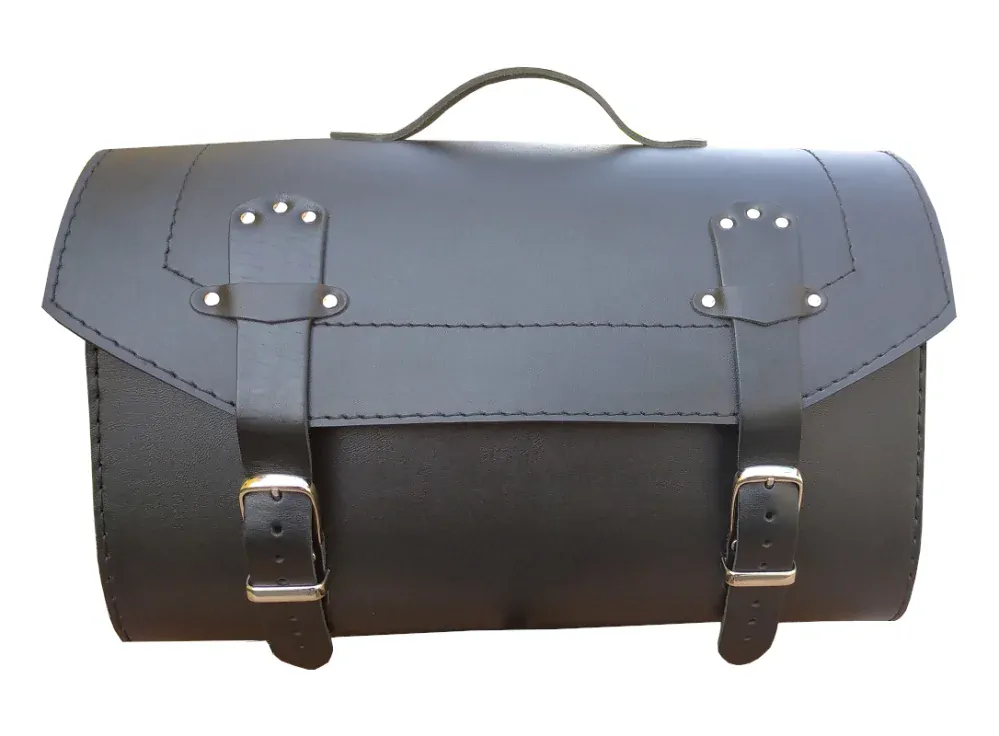 Kožený kufr malý pro motocykly chopper
