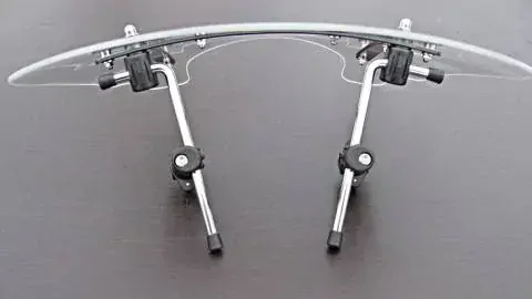 Universální plexi štít pro chopper kouřové