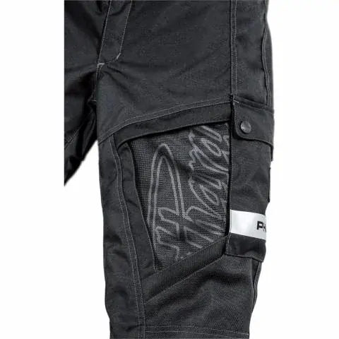 FLM textilní kalhoty na motorku černá