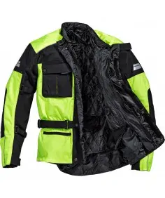 Road textilní bunda na motorku NEON s certifikací
