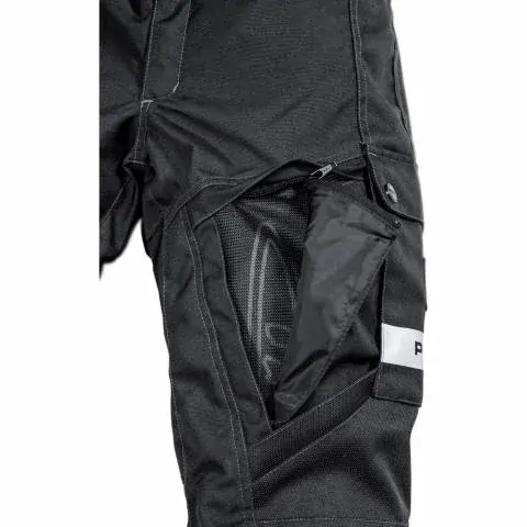 FLM textilní kalhoty na motorku černá