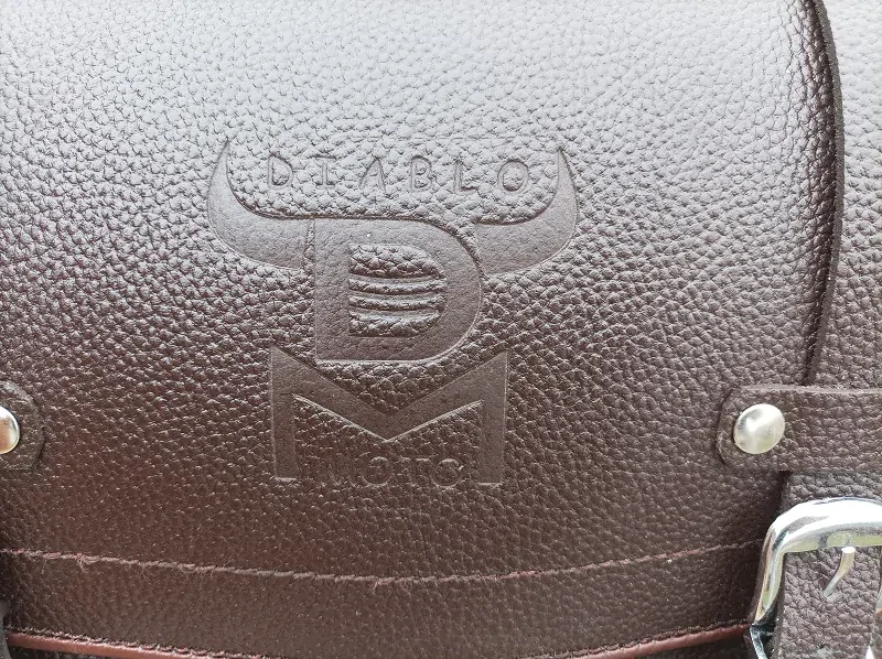 DIABLO MOTO  kožené brašny na motorku hnědé 2x34 l