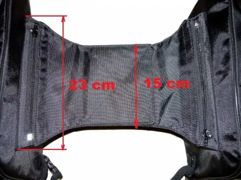 QBag boční textilní brašny na motorku nastavitelné 30 - 46 l