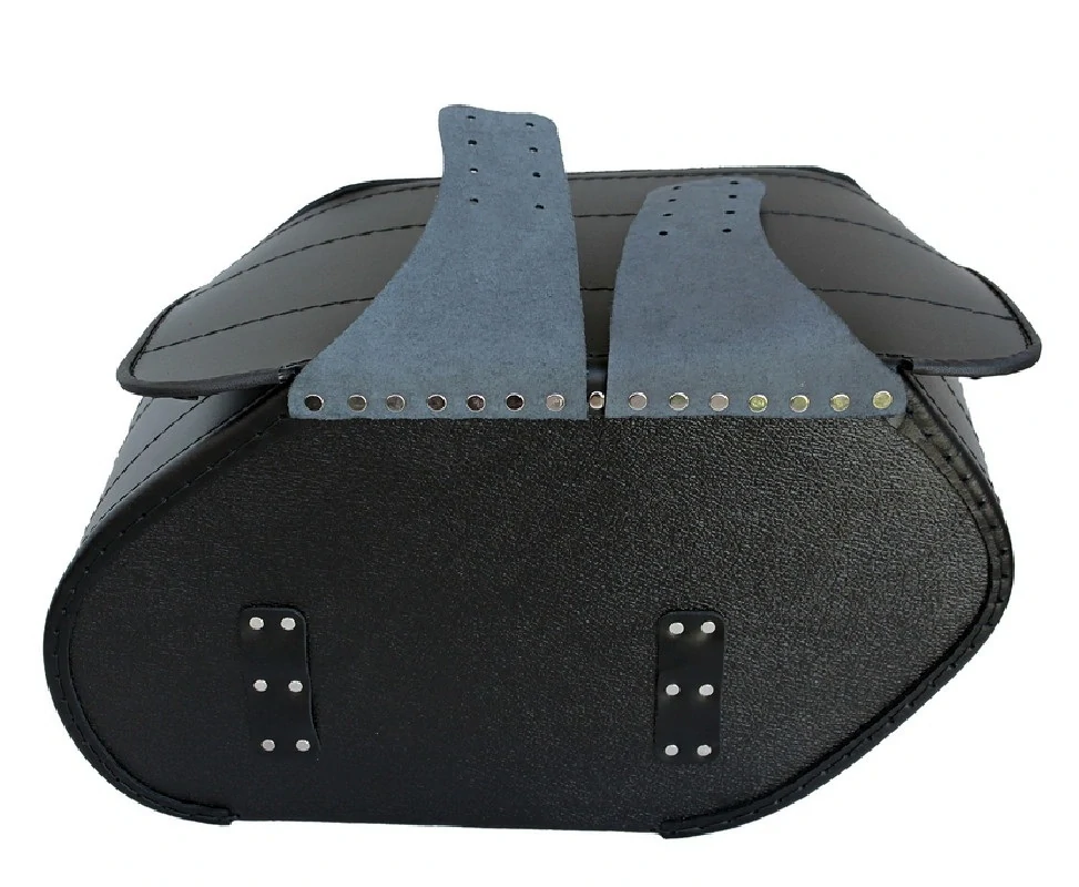 Kožené brašny s nýty na motorku 2x19 l