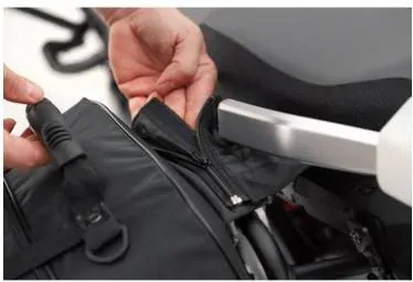 QBag boční textilní brašny na motorku nastavitelné 30 - 46 l