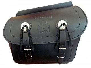 DIABLO MOTO II kožené brašny na motorku Chopper - 2x14 l