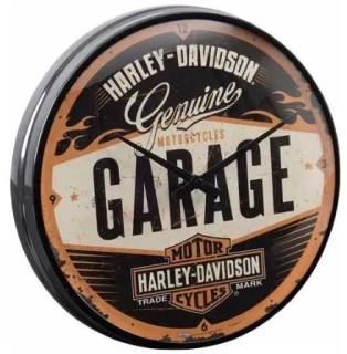 Nástěnné hodiny Harley Davidson GARAGE 