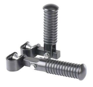 Předkopy černé stupačky na moto chopper  25-32 mm