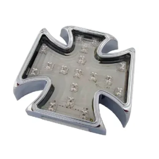 Zadní LED světlo gotický kříž na motorku 