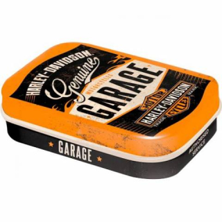 Bonbony v  krabičce s logem Harley Davidson Garage 