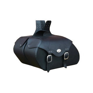 Kožené brašny se zámkem na motorku 2x30 l