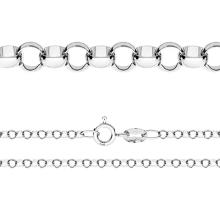 Stříbrný řetízek Rolo očkový